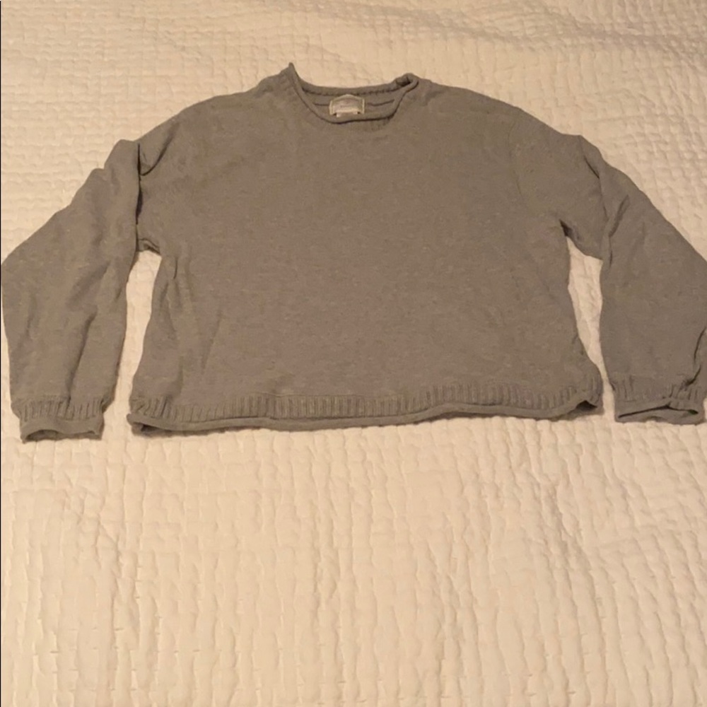 Grey Lightweight Pullover Sweatshirt Size L